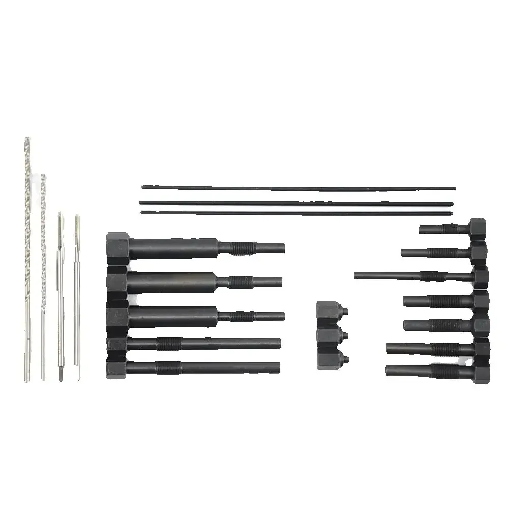 Tool Set, 22 Pieces, Preheating Plug Disassembly, Car Fracture,  Plug Electrode Thread Repair Auto Repair