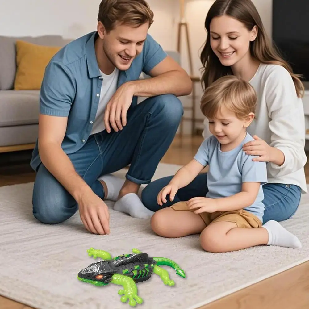 전기 원격 제어 벽 등반 장난감 지능형 충전 벽 등반 도마뱀 모형 동물 모델 소년 장난감 크리스마스 선물