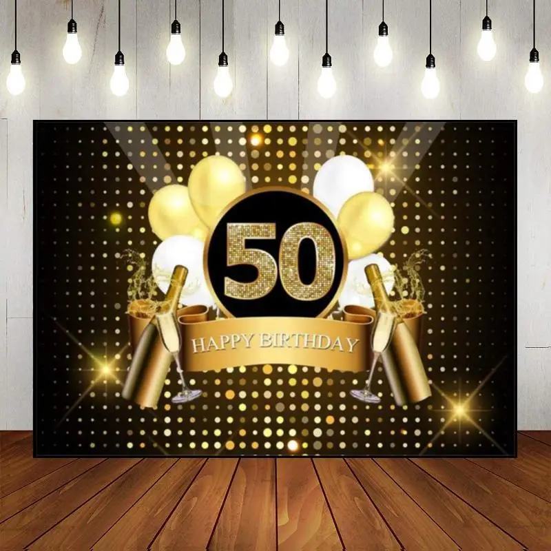 Happy 42th43th44th45th50th Birthday Exquisite Smash Cake Background Route 66 Photography Backdrops Party Photocall Eucalyptus Le