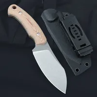 BK029 New Fixed Blade Knife 14C28N Steel Multi Functional Straight Knife Utility Outdoor Survival Camping Hunting Tactical Knife