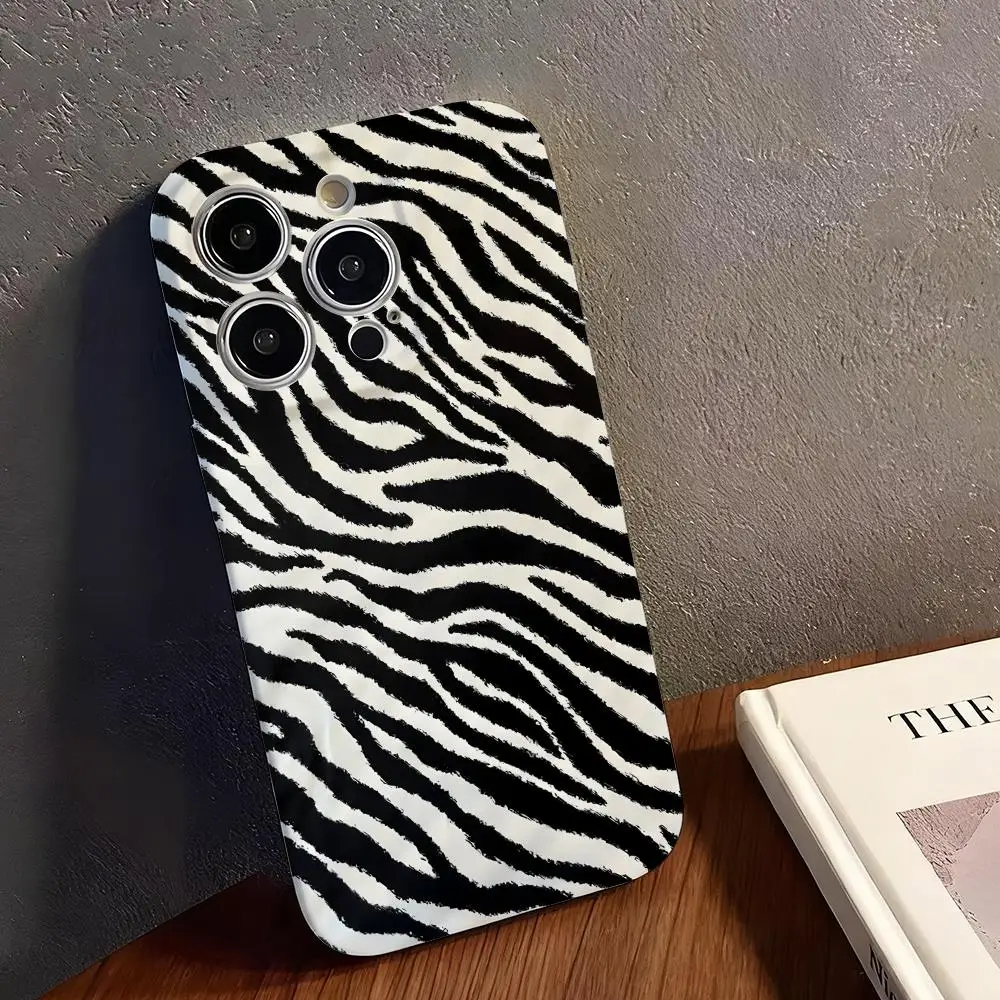 Animal fur flat image Phone Case Straight edge film Glossy soft shell For iPhone 17 16e 16 15 14 13 12 Pro Max Plus view 3