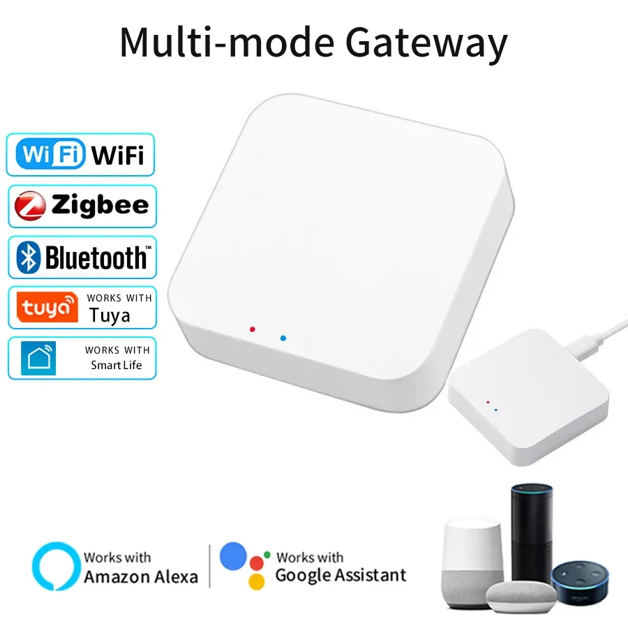 

Tuya Smart Life Hub Zigbee Bluetooth-шлюз Многорежимный пульт дистанционного управления Беспроводной мост работает с Alexa Google Assistant Яндекс