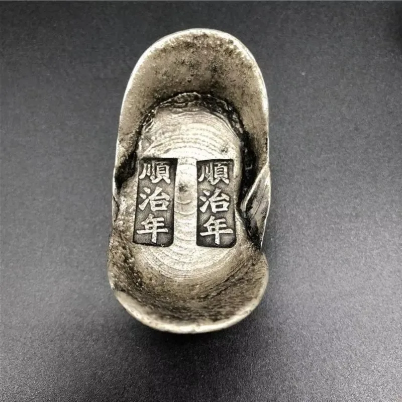 

Daqing ten taels honeycomb silver ingots, a set of pure Tibetan silver big ingots, fidelity bags, old antique coins, antique coi