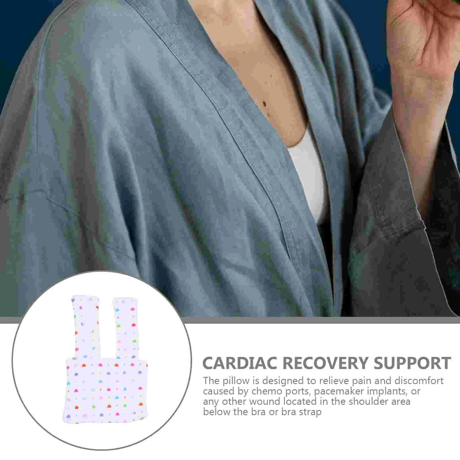 Chest Cushion Cardiac Recovery Support Bras Post Surgery Supply Strap