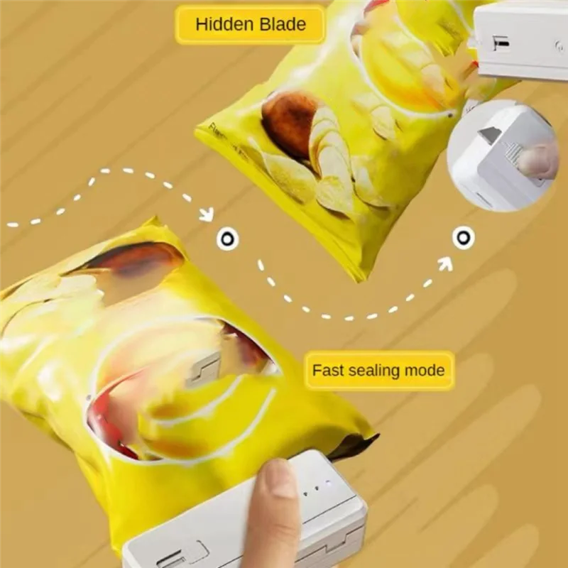 

AAAC-Household Mini Square Sealing Machine Laminator Packaging Household Food Bag Fresh Snack Sealing Machine