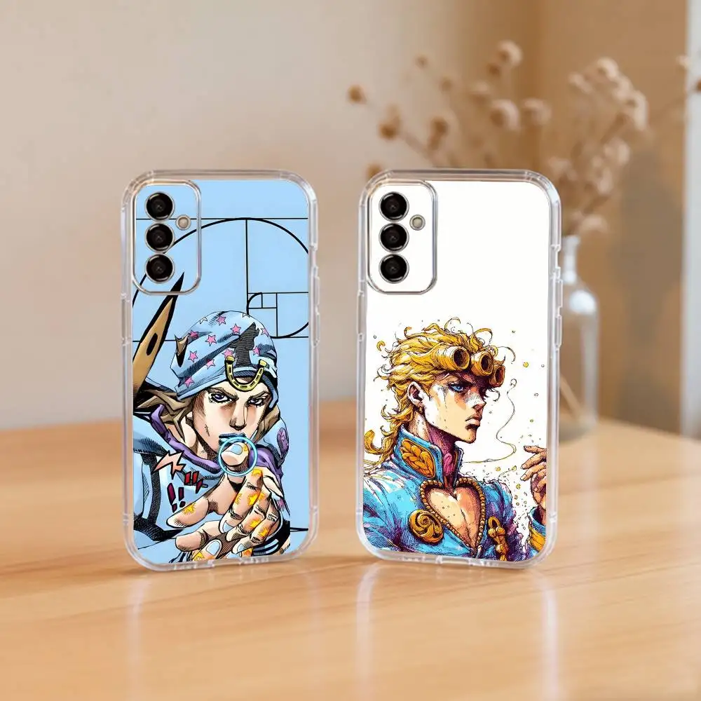 

Anime Jojos Bizarres Adventures-s Phone Case For SamsungA10,12,20,21S,30,31,40,50,51,52,70,71 Transparent Cover