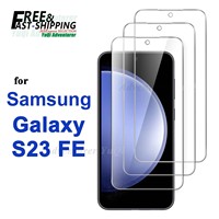 Screen Protector For Galaxy S23 FE Samsung, Tempered Glass Crystal HD 9H High Aluminum Anti Scratch Case Friendly
