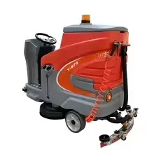 Modello 870 Vendita diretta in fabbrica Lavapavimenti Ride-on 5-6 ore di lavoro Lavapavimenti Magazzino Lavatrice per pavimenti in cemento