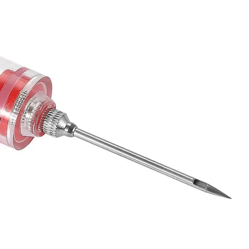 BBQ Meat Injector Turkey Baster Syringe Stainless Steel Needle Marinade Injector Turkey Chicken Syringe Sauce Injection BBQ Tool