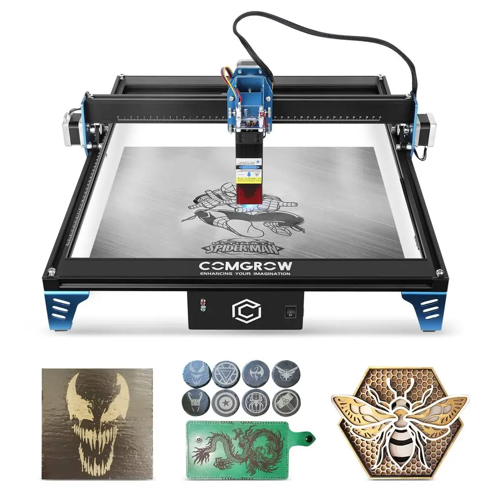 Desktop Laser Engraver Machine 10W Power Eye Protection Aluminum Base Laser Cutter Stainless Steel Engraving Tool Gyroscope