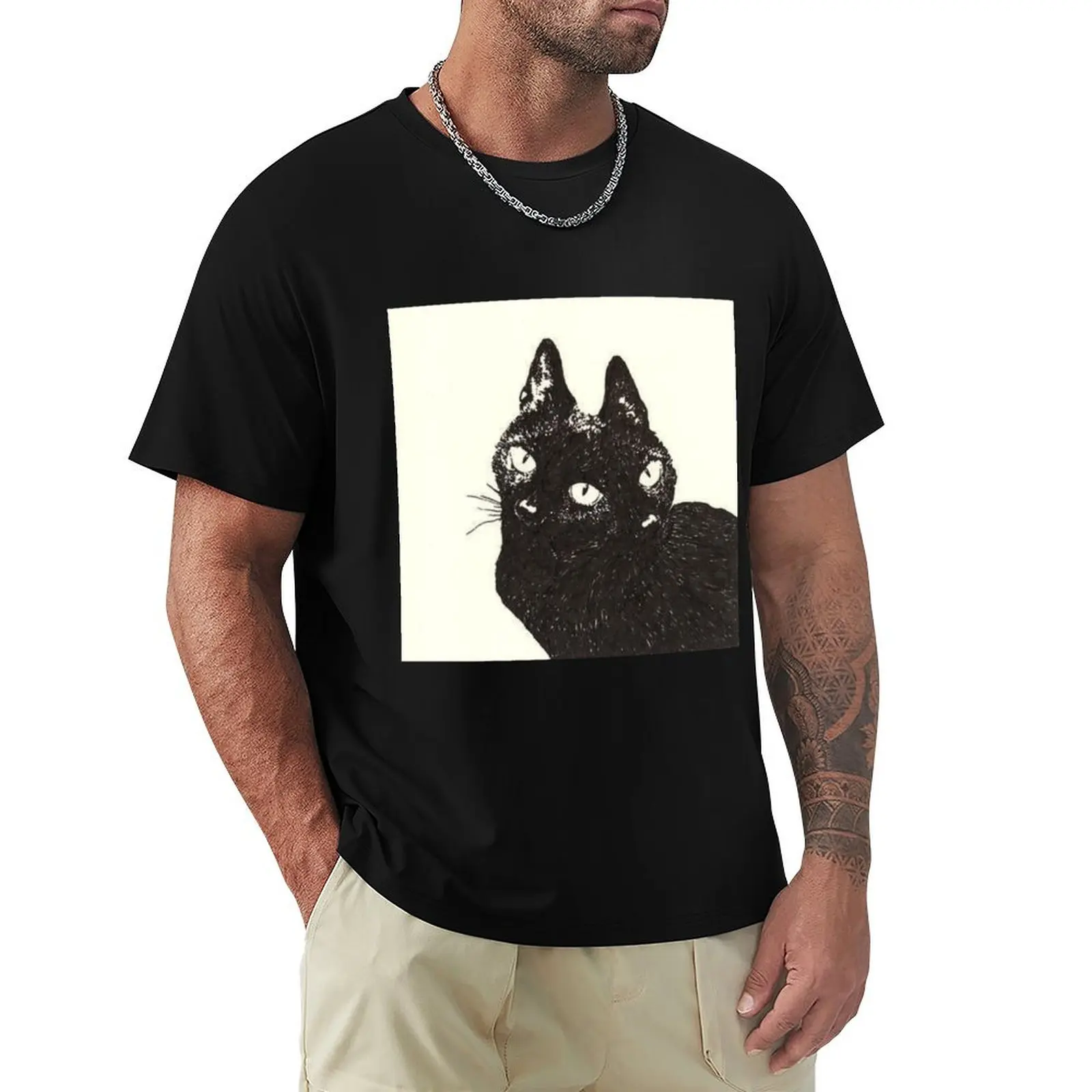

junji ito cat T-Shirt Casual Basic Street Style T-Shirt