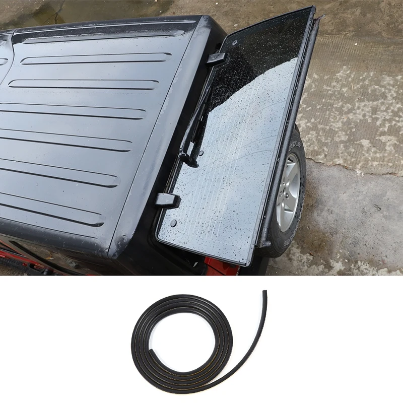 Rear Door Glass Seal Strip For Jeep Wrangler JK JL 2007-2020 Waterproof Dustproof Durable