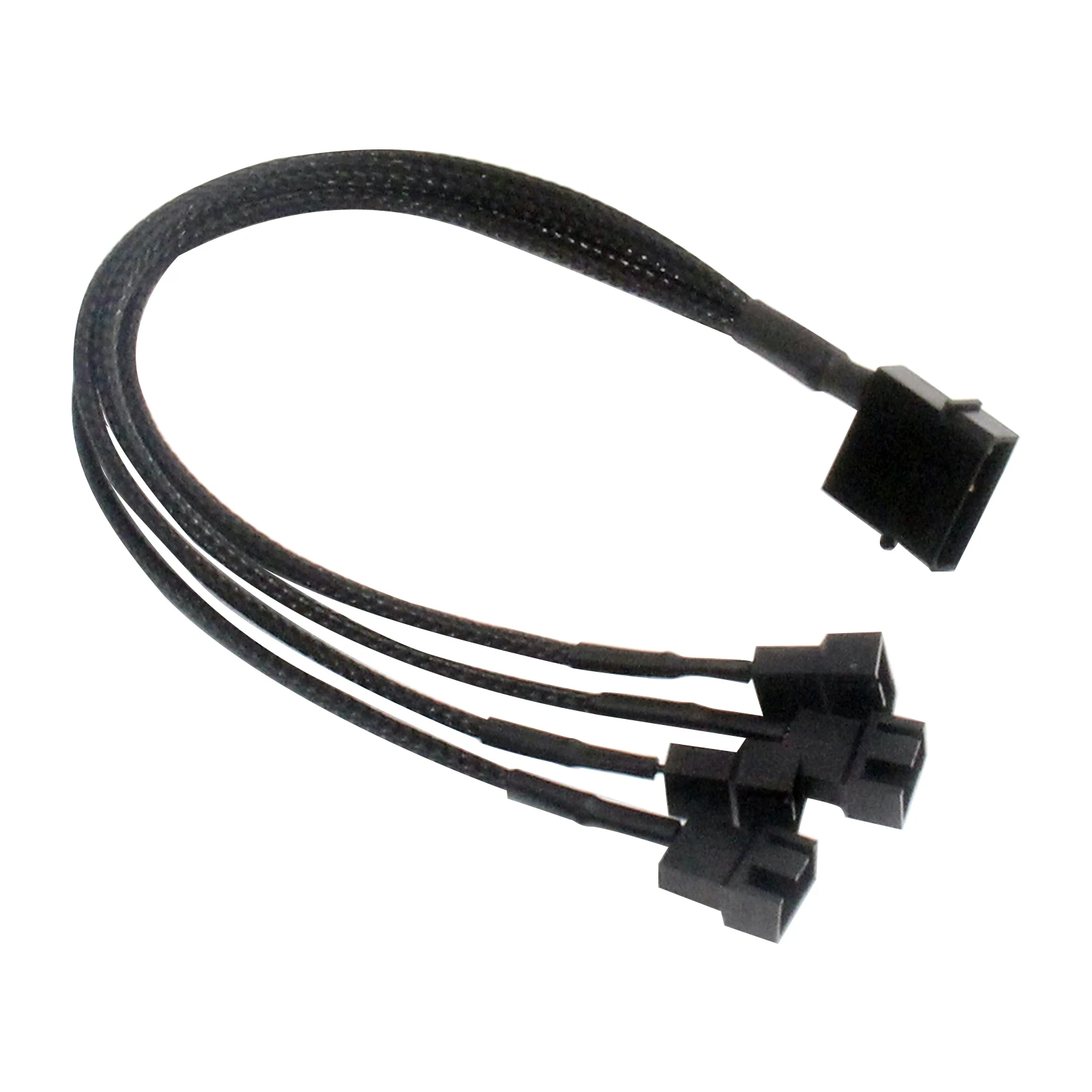 อะแดปเตอร์12V ตัวแยกติดตั้งง่ายสายไฟพัดลมทำความเย็น3-PIN หรือ4-Pin สำหรับ casing PC ส่วนประกอบแบบพกพาที่มั่นคง