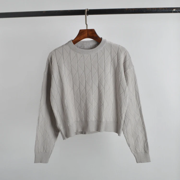 

Свободный ор Све Длинный вязаный круглый топ Ne Top Женская основа irt Осень Зима Новый Sle Commute Sle Плавленый акриловый материал