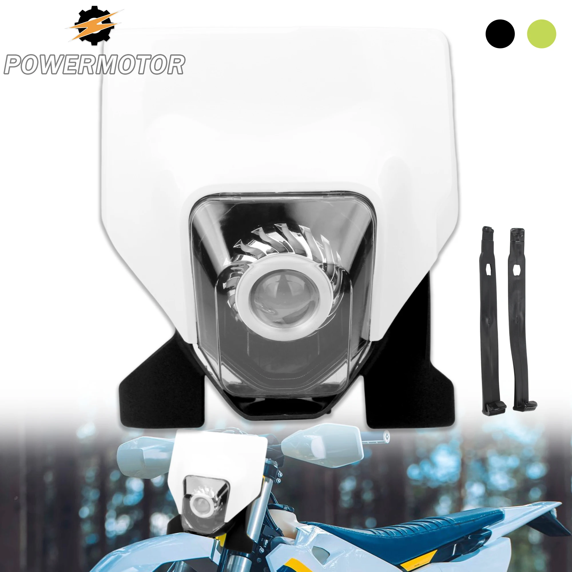 

Enduro Motorcycle LED Headlight Fairing for Husqvarna FC FE TC TE 125 300 300i 250 450 700 Motoland BSE DirtBike HeadLamp Parts