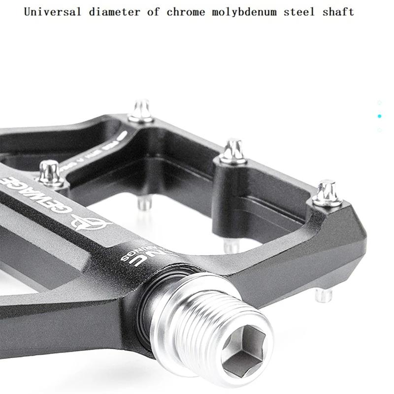 GEWAGE Titanium Aluminum Alloy 3 Bearings Bicycle Pedals Anti-Slip BMX MTB Road Bike Pedal Cycling Sealed Bearing Bike Pedals