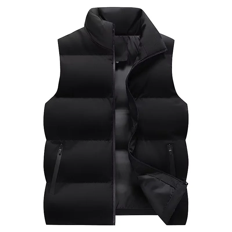 

Thiened down Cotton Vest Men's Autumn Winter New Sle No Sve Workwear Sports Vest Jaet for Couples Youth Faion