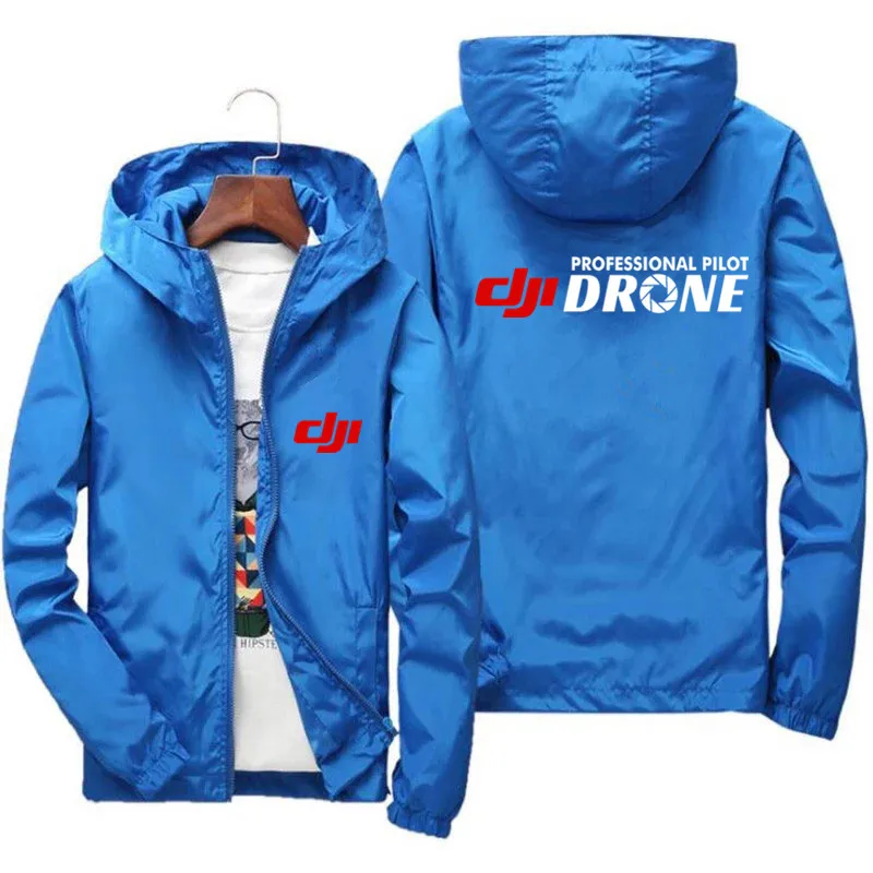 DJI Male Phantom Mavic Drone Pilot Jacket Autumn Men\'s Windproof Outdoor Adventure Jacket Fashion Casual Lightweight Windbreaker