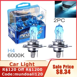 2pcs H4 H1 H3 H7 H9 880 881 9005 9006 Car HOD Halogen Bulbs DC 12V 100W 6000K White Light Super Bright Auto Front Headlight Lamp