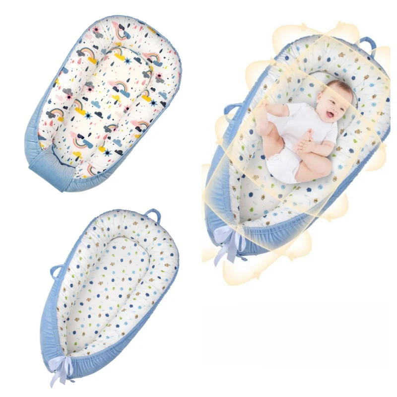 

Portable Baby Specific Bed With Foldable and washable mattress, fully enclosed car travel sleeping bed
