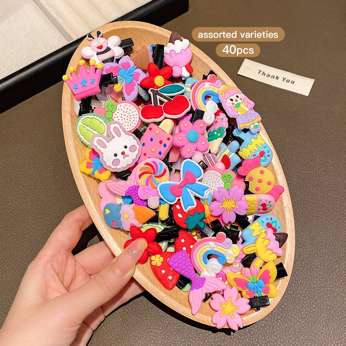 40 fermagli per capelli a tema cartoni animati, carini e originali, con accessori per capelli dolci ed eleganti, adatti all'uso quotidiano._voghion.com