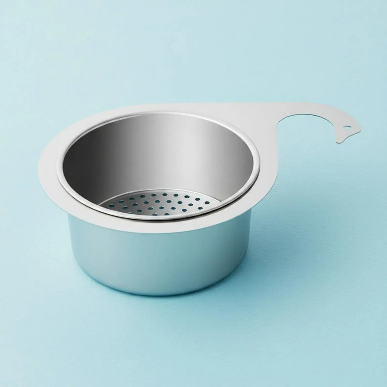 

Hanging Sink Strainer Container Easy to Clean Swan Sink Drainer Space Saving Prevents Clogs