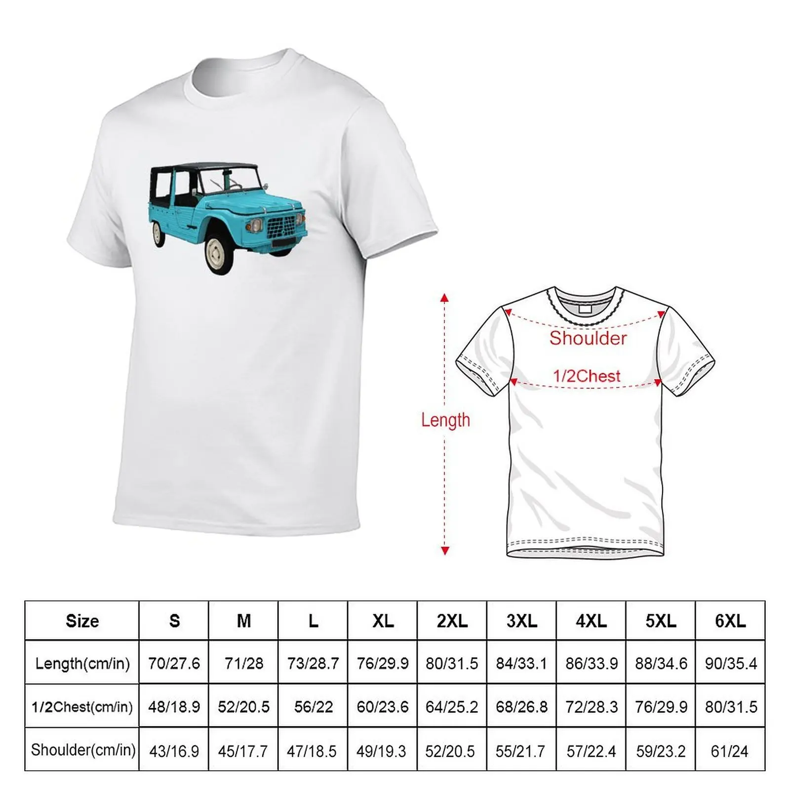 blue mehari 74 T-Shirt man t shirt blue archive outfits for men