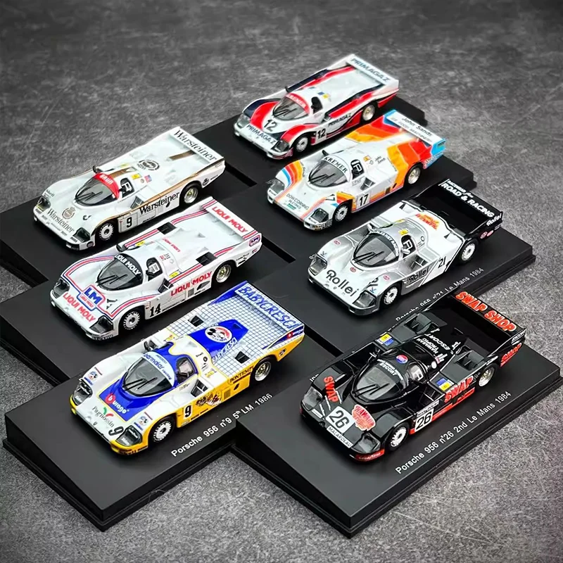 New Spark 1:64 1984 Le Mans Endurance Racing Series Simulation Alloy Die-Cast Model Car Miniature Collectible Toy Gifts Ornament