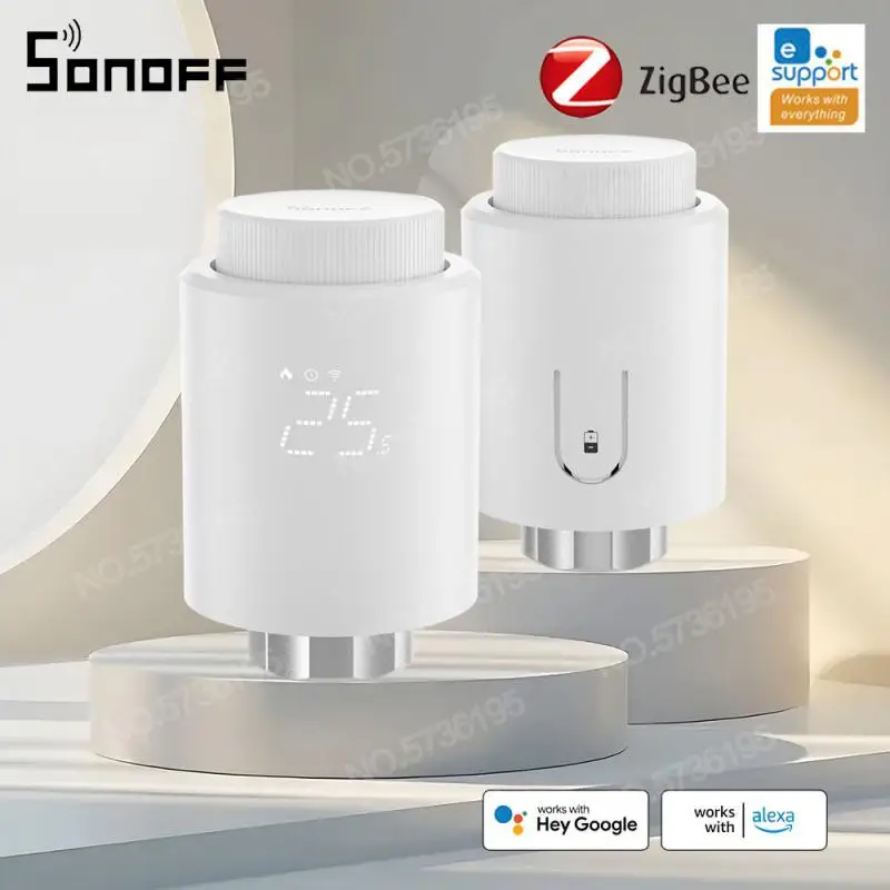 

SONOFF Smart TRV Zigbee Thermostatic Radiator Valve TRV-ZB Home Temperature Smart Remote Control Work With Alexa Google MQTT