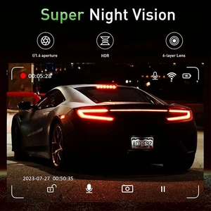 Dash Cam für Cars Car CAM CAM 4K WiFI CAVE CABE vorne und Rückkehr Kamera -Kamera Black Box 24H Parkmodus Rekorder 8 Hauptverkaufsschuhe Frauen 60er 70 - №1