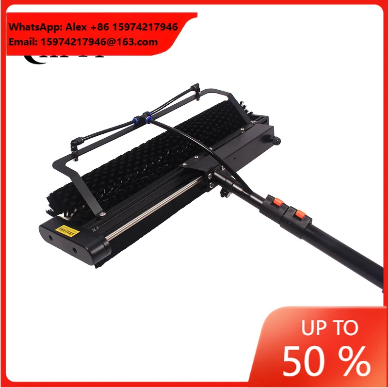 HAOFU D3 Hot Sale CE Certified Photovoltaic System Cleaning Machine Rolling Brush 3.5m-12m Telescopic Rod 60cm/110cm Cleaning