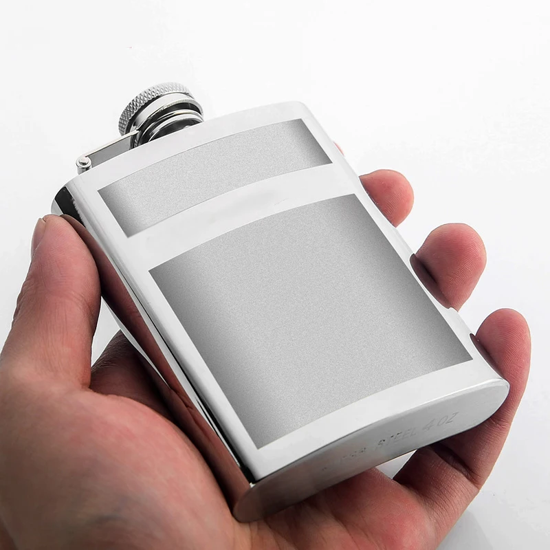 4Oz/100ML Stainless Steel Mini Hip Flask with Funnel Pocket Hip Flask For Men Outdoor Portable Wine Bottle Whiskey Pot Screw Cap