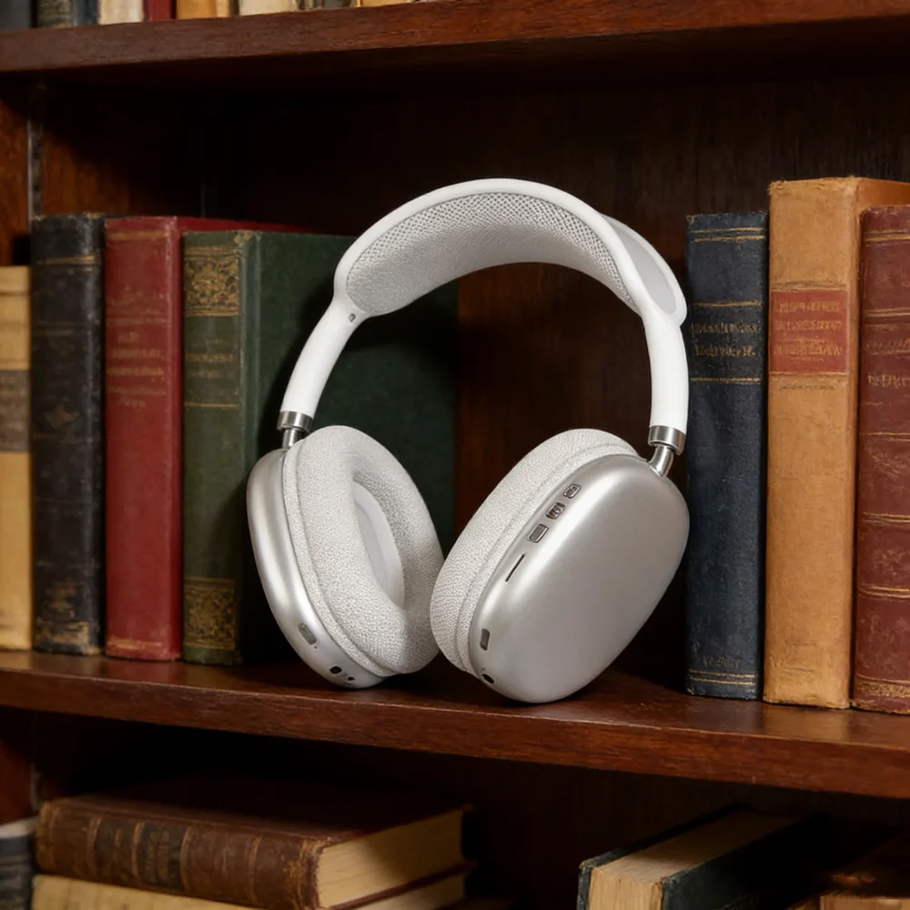 سماعة رأس بلوتوث لاسلكية جديدة مع ميكروفون: سماعة أذن ستيريو مصممة للرياضة والألعاب واتصال الهاتف بدون خياطة