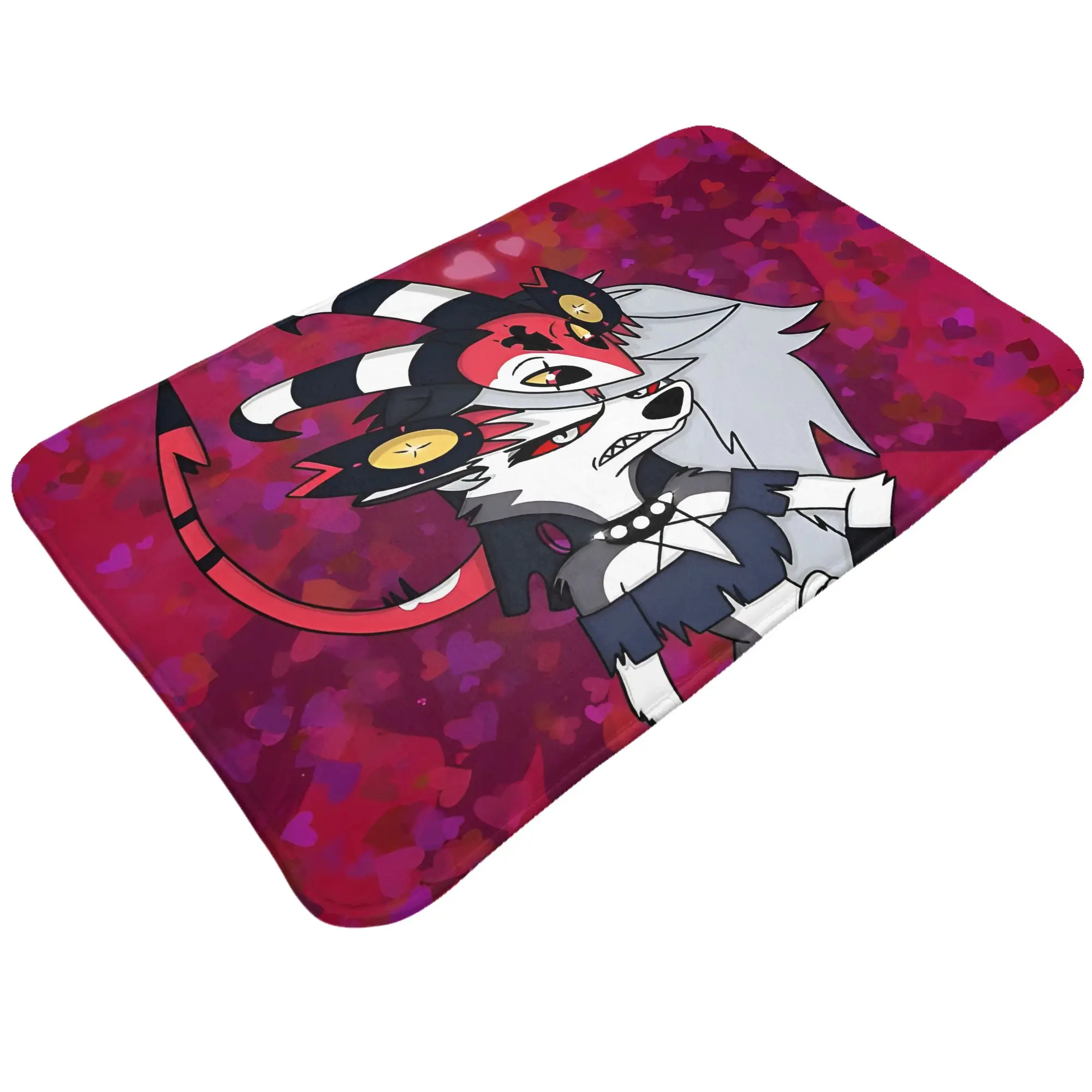 Blitzo And Loona Decorations Bath Mat Helluva Boss Doormat Kitchen Carpet Entrance Door Rug Home Decor