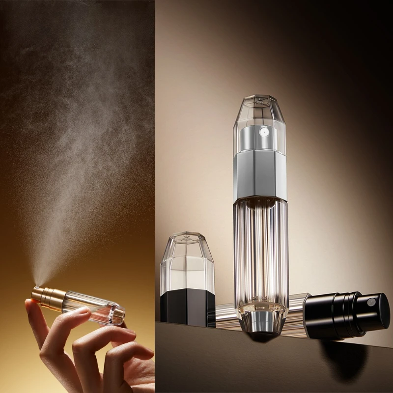 5ml di alta qualità vuoto riutilizzabile profumo diamante fondo bottiglia contenitori cosmetici profumo atomizzatore spray dispenser portatile