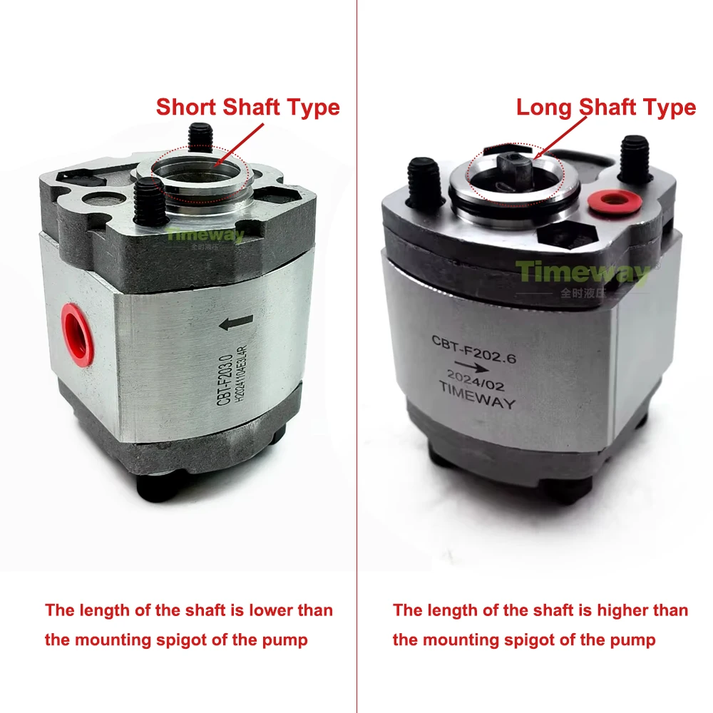 مضخة زيت الضغط العالي CBK CBK-F2.0F CBK-F2.1F مضخة تروس صغيرة نوع عمود طويل للرافعة الشوكية الخلفية في دوران 20 ميجا باسكال: CCW