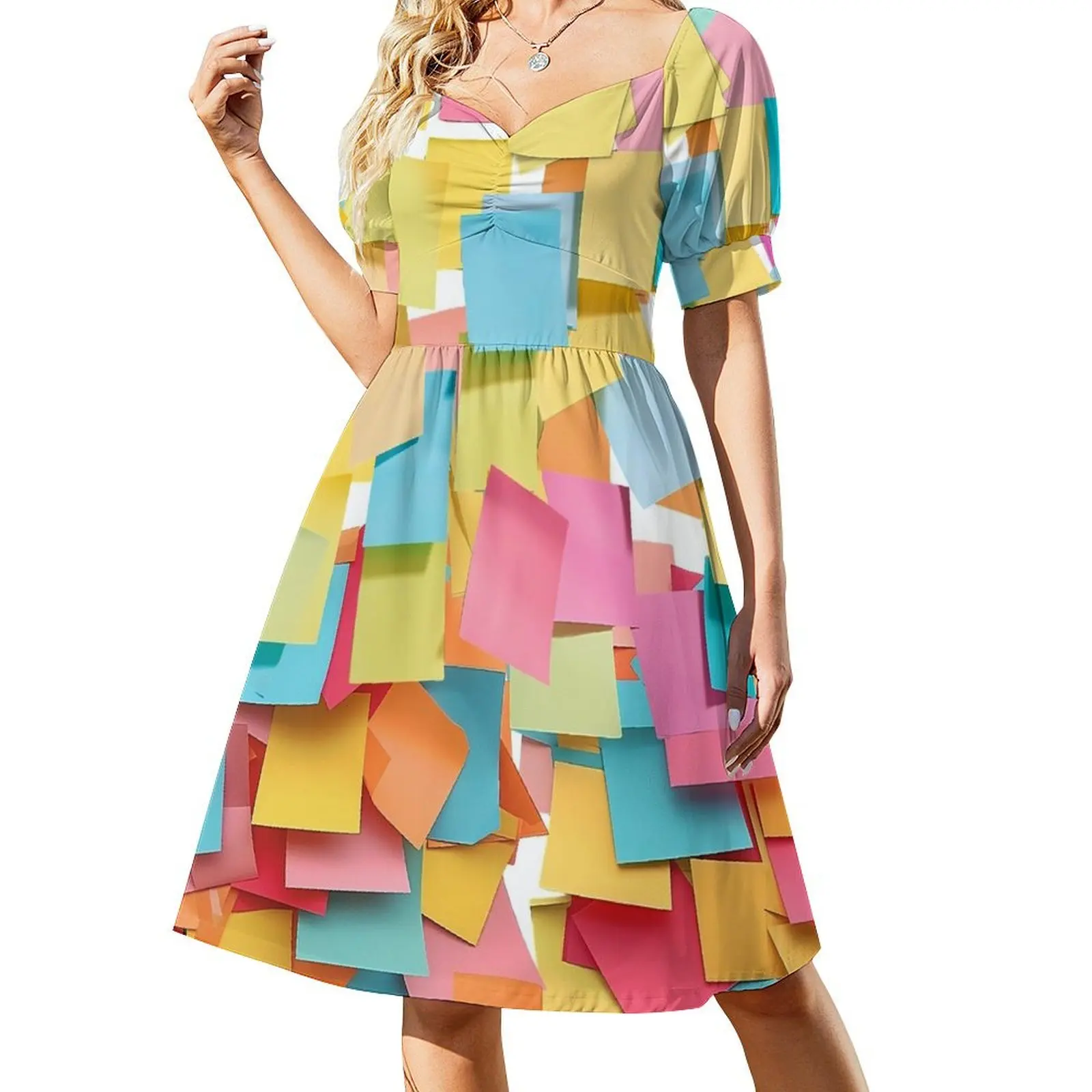 

Post-It, Post-Me Short-Sleeved Dress luxury evening dresses 2025 summer dresses evening dress