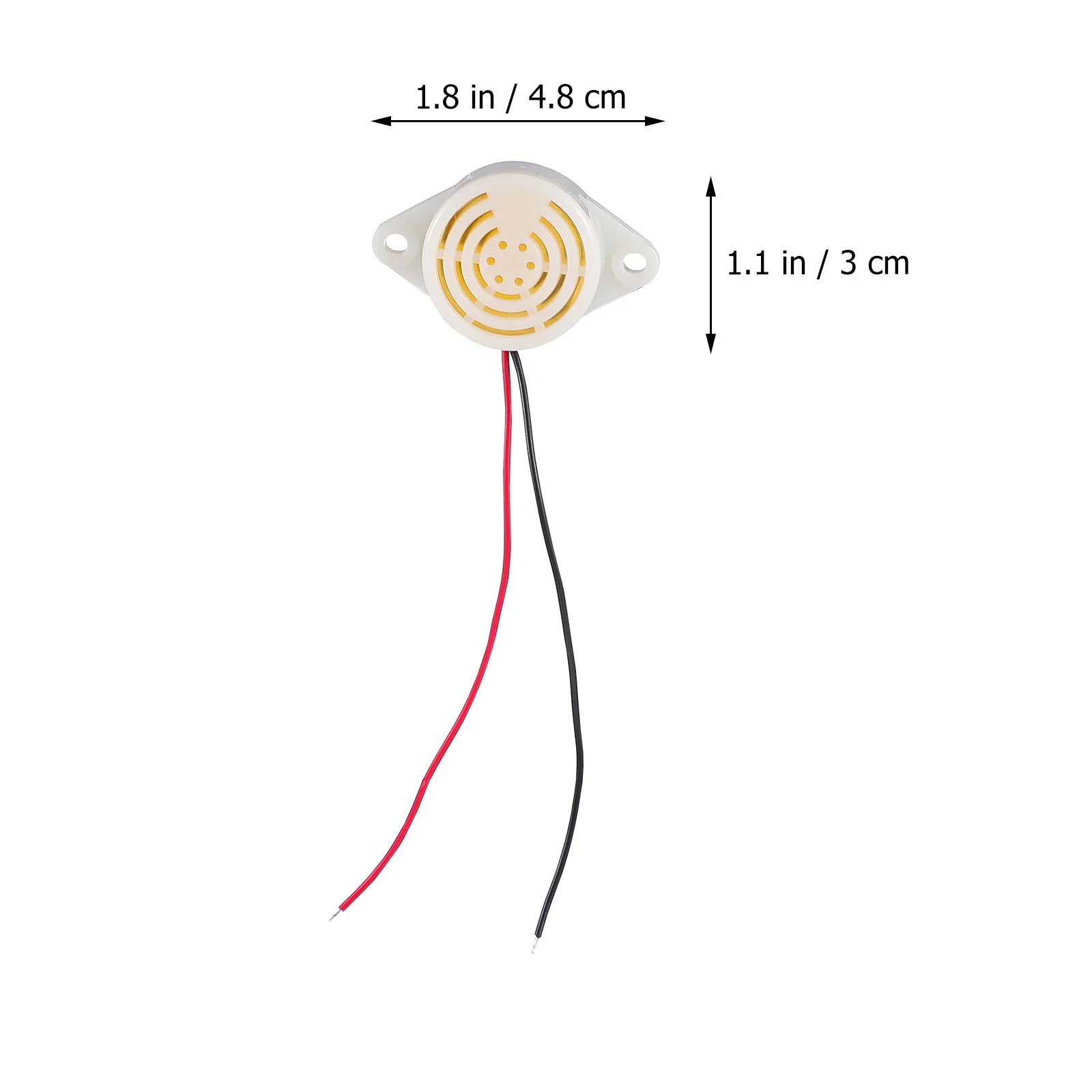 6Pcs Electronic Buzzer Active Alarm Low Voltage 3-24V Wide Voltage Power Supply Industrial Use Electronic Buzzer