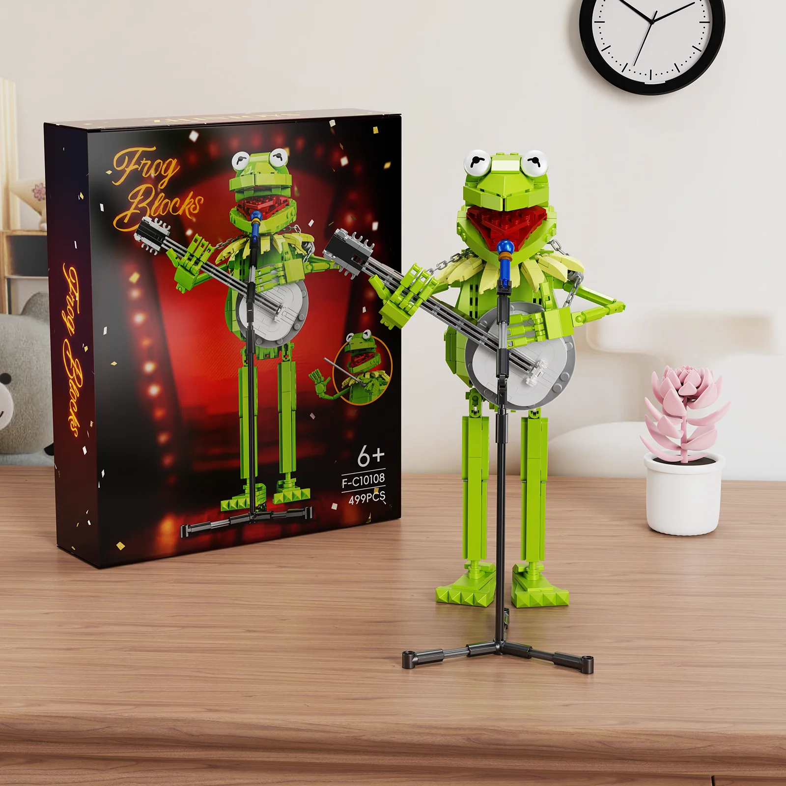 Big Frog Muppet Show Building Block Set Cartoon Doll Funny Stage Scene Action Figure Model Kit STEM Toy Gifts for Kids Adults