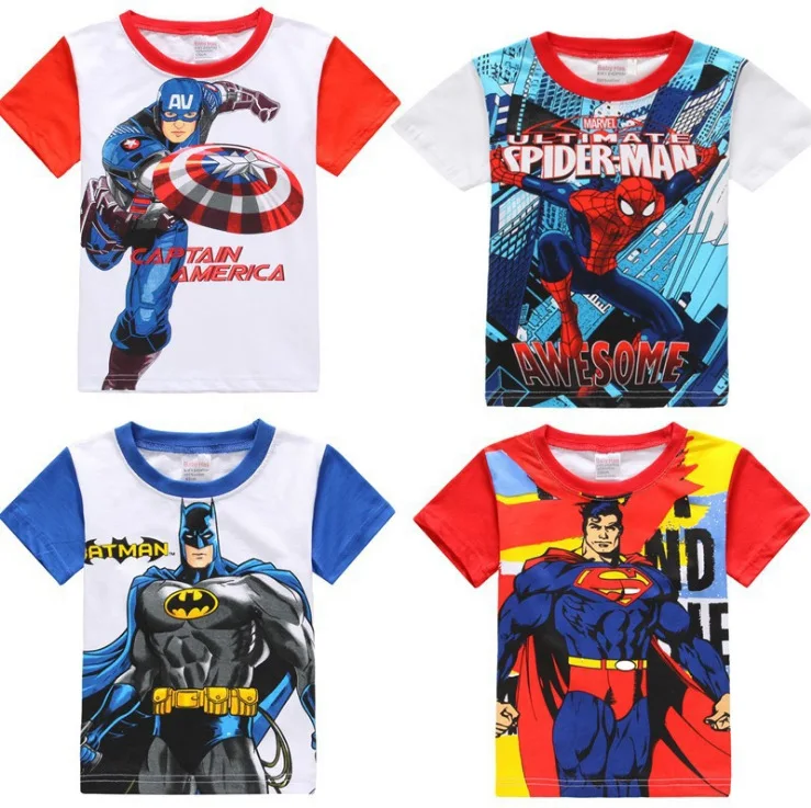 

New T shirt Kids Clothing Cartoon Boys Clothes children T-shirt Summer Clothes For 3-8year Boy Top