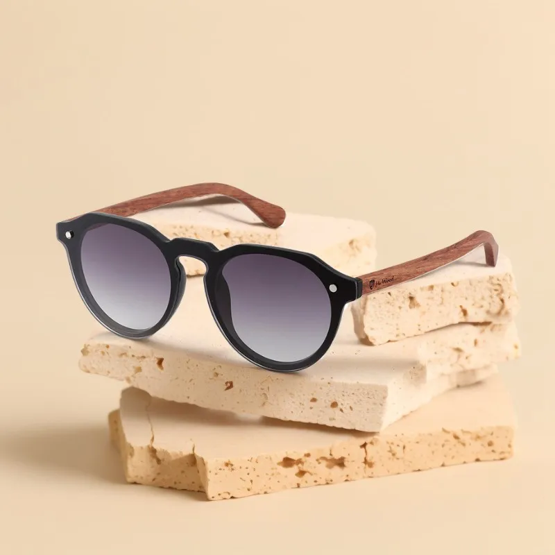 

Солнцезащитные очки Hu Wood New Luxury Vintage, без оправы, UV400, классические, для мужчин и женщин, для вождения, мужские солнцезащитные очки GR8056