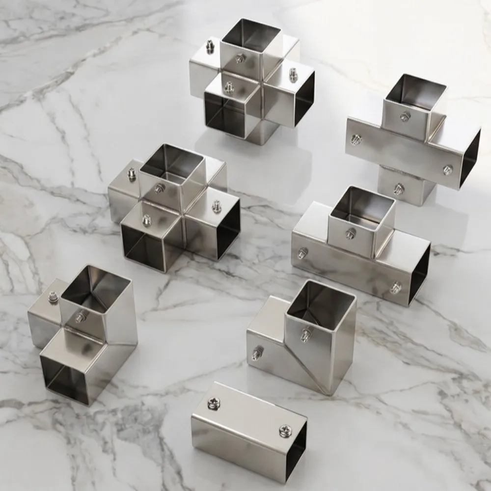 20mm 30mm Square Tube Connector Right Angle Heavy Duty Metal Tube Fitting Two/Three/Four/Five-Way Quick Connect