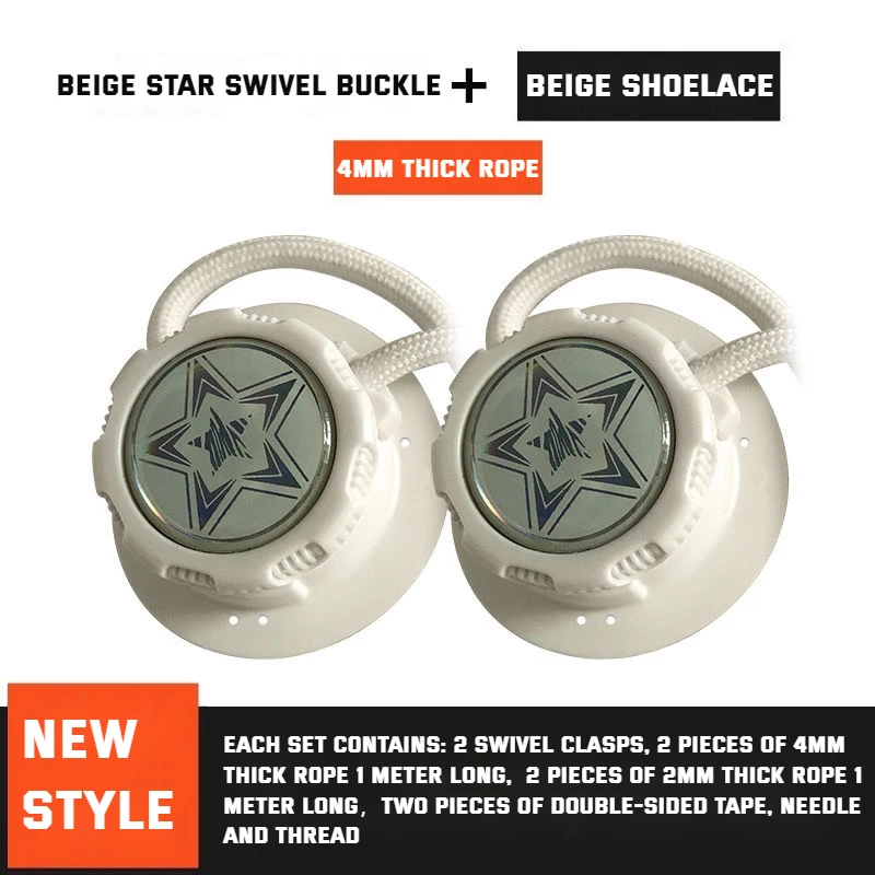 New thick rope round swivel buckle shoelace automatic shoelace sneakers no tie shoelace kids adult quick on/off shoelace 1 pair image 4