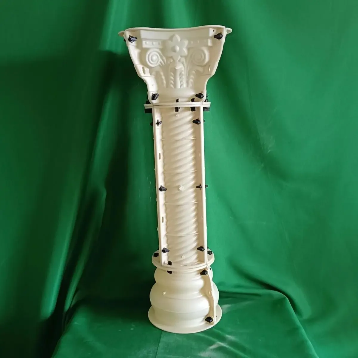 Reusable Balustrades Handrails Spiral Roman Column Decoration Mould Gypsum Concrete Flower Seat Pedestal for Home Garden