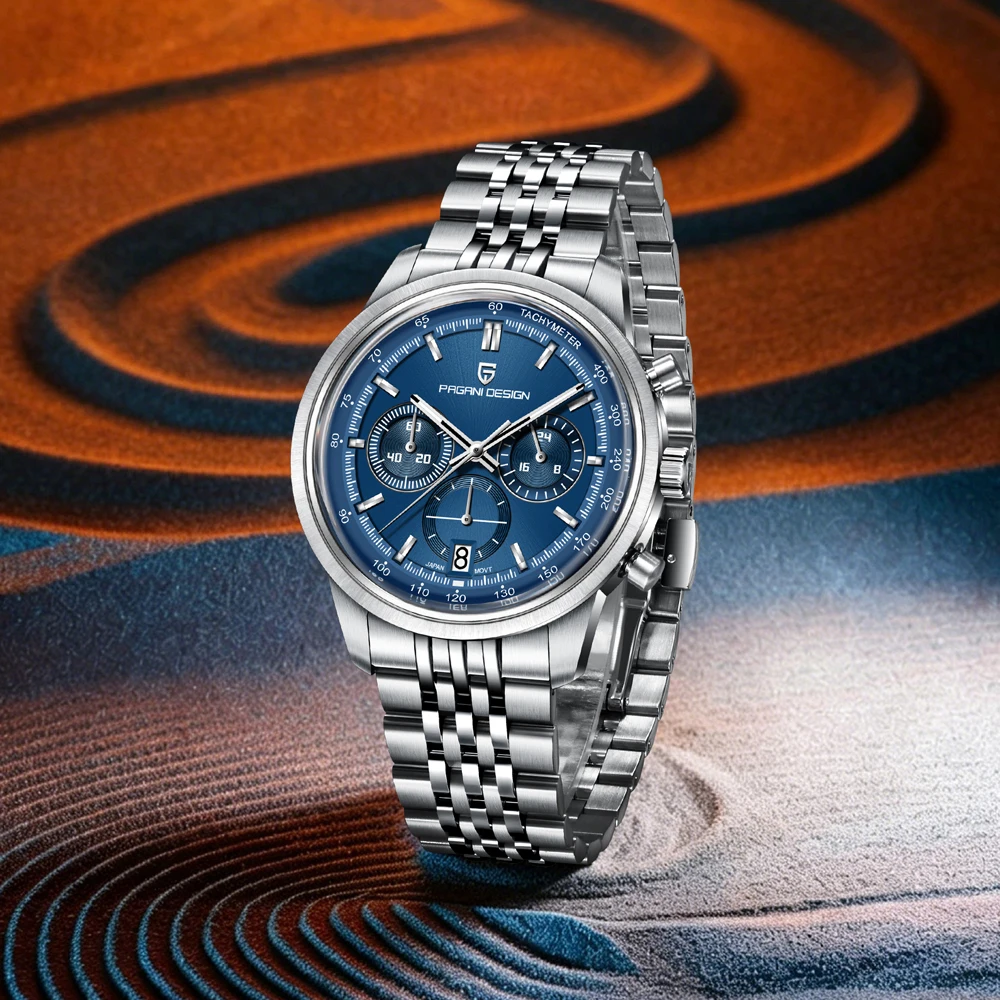 2026 New PAGANI DESIGN Mens Quartz Watches Top Luxury VK63 Speed Sports Chronograph Watch For Men Luminous Waterproof Clock Gift