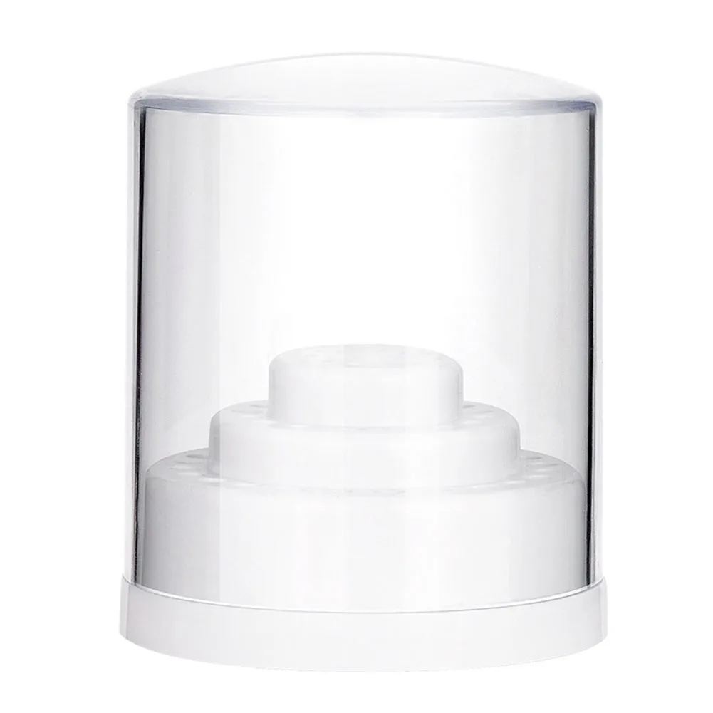 Halter Nagel Bohrer Maniküre Leere Display Lagerung Fall Acryl Container Maniküre Leere Display Fräser Box