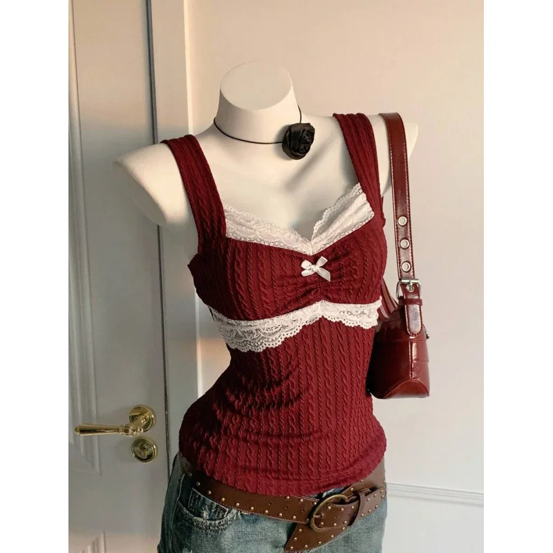 Women's Lace Crop Top Strapless Vest Cross-Border Fashionable Feminine Detailing No Chest Pad Spring 2026 Other Material 100%