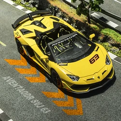 1:24 Lamborghini SVJ63 Racing Car Simulation Alloy Car Model Sound and Light - Suitable for Children's Toys and Collections
