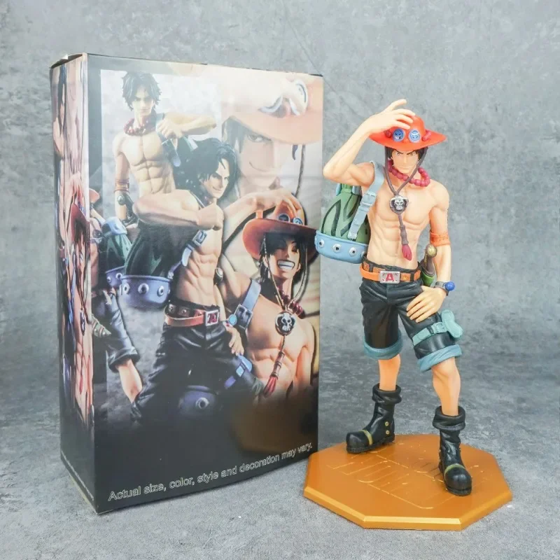 

23cm One Piece anime Portgas D Ace action figure Figurine Statue Collectible desktop ornament Model Toys for kid christmas Gifts