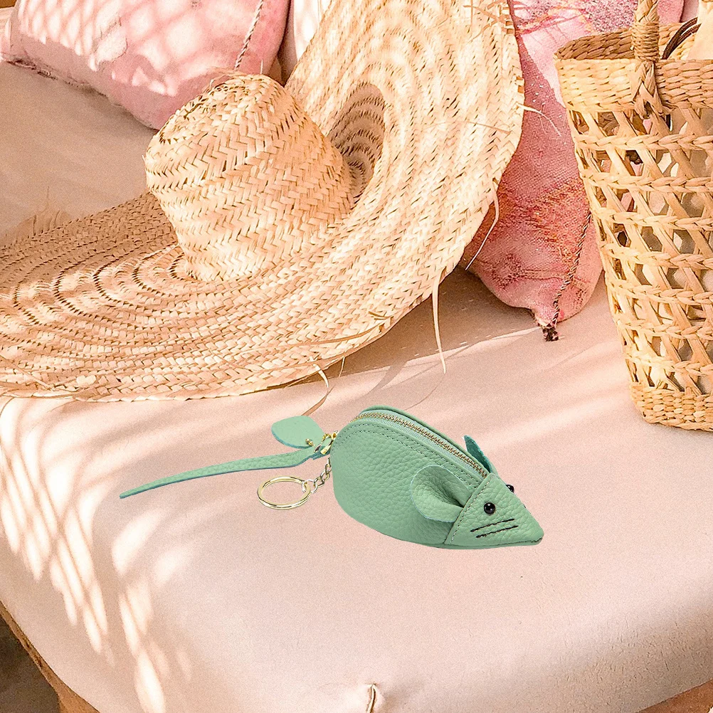 Adorable Mouse Shaped Coin Purse Compact Mini Wallet for Women Cute Small Pouch Holder for Change Jewelry Lipstick